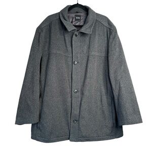 Boss By Hugo Boss Chester Wool Cashmere Coat Mens 46R Gray Jacket